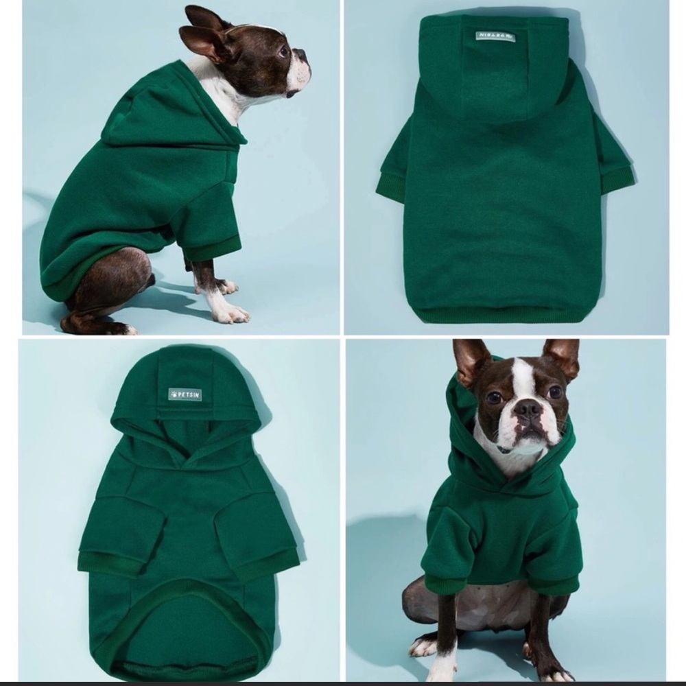 Petsin Green Dog Hoodie Size M/L